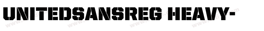 UnitedSansReg Heavy字体转换